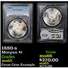 Image 1 : PCGS 1880-s Morgan Dollar $1 Graded ms65 By PCGS