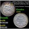 Image 1 : 1890-p Rainbow Toned Seated Liberty Dime 10c Grades Select AU
