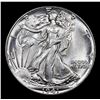 Image 2 : 1941-p Walking Liberty Half Dollar 50c Grades Choice+ Unc