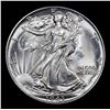 Image 2 : 1943-p Walking Liberty Half Dollar 50c Grades Unc Details