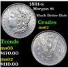 Image 1 : 1891-s Morgan Dollar $1 Grades Select Unc