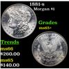 Image 1 : 1881-s Morgan Dollar $1 Grades GEM+ Unc