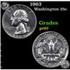 Image 1 : Proof 1963 Washington Quarter 25c Grades GEM++ Proof