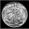 Image 2 : 1947-p Walking Liberty Half Dollar 50c Grades Select Unc