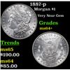 Image 1 : 1887-p Morgan Dollar $1 Grades Choice+ Unc