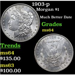 1903-p Morgan Dollar $1 Grades Choice Unc