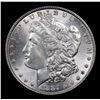 Image 2 : 1887-p Morgan Dollar $1 Grades GEM Unc