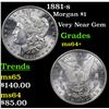 Image 1 : 1881-s Morgan Dollar $1 Grades Choice+ Unc
