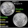 Image 1 : 1885-o Morgan Dollar $1 Grades GEM+ Unc