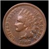 Image 2 : 1866 Indian Cent 1c Grades f+