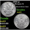 Image 1 : 1891-p Morgan Dollar $1 Grades Select Unc