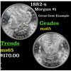 Image 1 : 1882-s Morgan Dollar $1 Grades GEM Unc