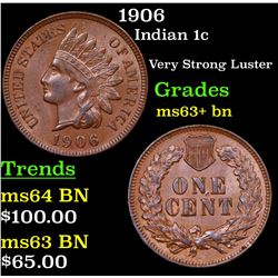 1906 Indian Cent 1c Grades Select+ Unc BN