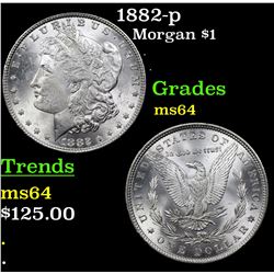1882-p Morgan Dollar $1 Grades Choice Unc