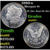 Image 1 : 1880-s Morgan Dollar $1 Grades GEM+ Unc