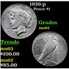 Image 1 : 1926-p Peace Dollar $1 Grades Select Unc