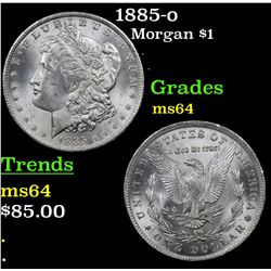 1885-o Morgan Dollar $1 Grades Choice Unc