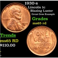 1930-s Lincoln Cent 1c Grades GEM Unc RD