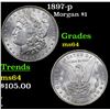 Image 1 : 1897-p Morgan Dollar $1 Grades Choice Unc