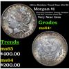 Image 1 : 1904-o Rainbow Toned Vam 35A R6 Morgan Dollar $1 Grades Choice+ Unc