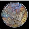 Image 3 : 1886-p Rainbow Toned Top 100 Vam 1A Morgan Dollar $1 Grades Select+ Unc