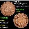 Image 1 : 1858 LL Flying Eagle Cent 1c Grades xf+