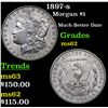 Image 1 : 1897-s Morgan Dollar $1 Grades Select Unc