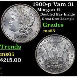 1900-p Vam 31 Morgan Dollar $1 Grades GEM Unc