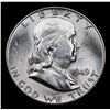 Image 2 : 1949-p Franklin Half Dollar 50c Grades Select Unc FBL