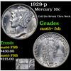 Image 1 : 1929-p Mercury Dime 10c Grades GEM+ FSB