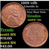 Image 1 : 1909 vdb Lincoln Cent 1c Grades Choice+ Unc BN