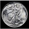 Image 2 : 1945-p Walking Liberty Half Dollar 50c Grades Choice Unc