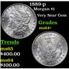 Image 1 : 1889-p Morgan Dollar $1 Grades Choice+ Unc