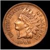 Image 2 : 1908 Indian Cent 1c Grades Gem+ Unc RB