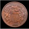 Image 2 : 1865/1865 FS-1301 Two Cent Piece 2c Grades xf+