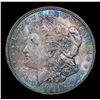 Image 2 : 1921-d Rainbow Toned Morgan Dollar $1 Grades Choice Unc