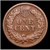 Image 3 : 1869 Indian Cent 1c Grades vf++