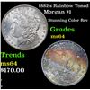 Image 1 : 1882-s Rainbow Toned Morgan Dollar $1 Grades Choice Unc
