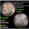 Image 1 : 1885-p Rainbow Toned Vam 5A Morgan Dollar $1 Grades Choice+ Unc