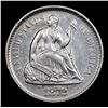 Image 2 : 1872-s  's' Above Bow Seated Liberty Half Dime 1/2 10c Grades Select Unc