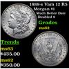 Image 1 : 1889-s Vam 12 R5 Morgan Dollar $1 Grades Select Unc