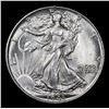 Image 2 : 1943-p Walking Liberty Half Dollar 50c Grades Choice+ Unc