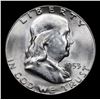 Image 2 : 1953-s Franklin Half Dollar 50c Grades Select+ Unc