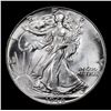 Image 2 : 1946-p Walking Liberty Half Dollar 50c Grades Select+ Unc