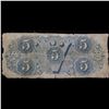 Image 3 : 1864 $5 Confederate Note, T69 Grades vg, very good