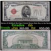 Image 1 : Series of 1928D $5 Red Seal United States Note Key to the Series Grades f+