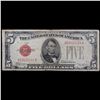 Image 2 : Series of 1928D $5 Red Seal United States Note Key to the Series Grades f+