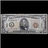 Image 2 : Series 1934A $5 Federal Reserve Note WWII Emergency Currency Hawaii Grades xf