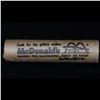 Image 5 : Mixed small cents 1c orig shotgun roll, 1858 Flying Eagle Cent, 1896 Indian Cent other end, McDnalds