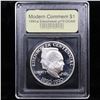 Image 2 : Proof 1990-P Eisenhower Modern Commem Dollar $1 Graded GEM++ Proof Deep Cameo By USCG
